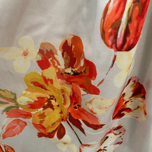 True Violet Woman's Size 10 Dress Floral  High/Low Hem Polyester Jersey New - Picture 9 of 11